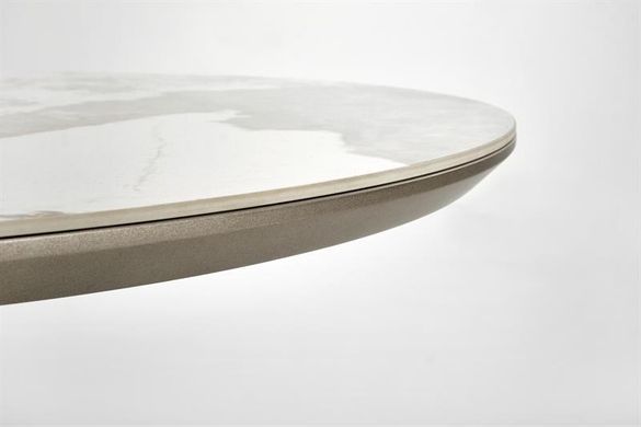Стол раскладной ROBINSON Керамика Мрамор Бежевый / Капучино /Черный 160(200)x90 см HALMAR