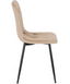 Стілець оксамитовий MEBEL ELITE ROBIN Velvet Бежевий