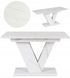 Стол MEBEL ELITE CLARK 120 (160)*80 см Белый мрамор