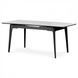 Стол INTARSIO BERLIN CERAMIC 140(180)*80 белый глянец/черный каркас