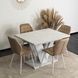 Стол MEBEL ELITE CLARK 120 (160)*80 см Белый мрамор
