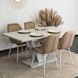 Стол MEBEL ELITE CLARK 120 (160)*80 см Белый мрамор