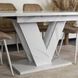 Стол MEBEL ELITE CLARK 120 (160)*80 см Белый мрамор
