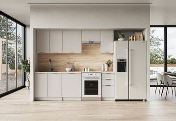 Кухонний гарнітур HALMAR BARCELONA 240см корпус: кашемір, фасади: кашемір