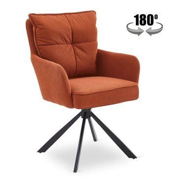 Обеденный стул поворотный MEBEL ELITE CITY Velvet Руде