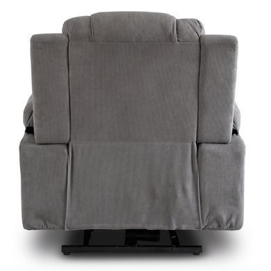 Кресло мягкое раскладное массажное с реклайнером MEBEL ELITE FENIX Velvet Серый