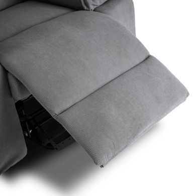 Кресло мягкое раскладное массажное с реклайнером MEBEL ELITE FENIX Velvet Серый