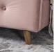 Ліжко односпальне оксамитове MEBEL ELITE 90x200 MIKEL Velvet рожевий