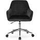 Кресло офисное поворотное бархатный бархатный MEBEL ELITE FABIO Velvet Черный