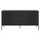 Комод MEBEL ELITE SOFT 2 154 см Черный