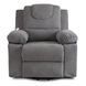 Кресло мягкое раскладное массажное с реклайнером MEBEL ELITE FENIX Velvet Серый
