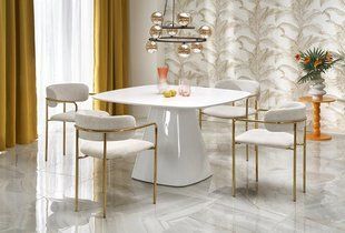 Стол FLAVIO 120x120 см Белый HALMAR