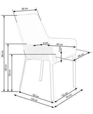 Стул K-439 Бежевый HALMAR