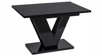 Стол MEBEL ELITE CLARK 120 (160)*80 см Черный глянец