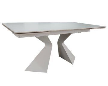 Стіл INTARSIO LAURA CERAMIC 160(240)*90 Білий мат/Білий