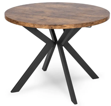 Стол раскладной круглый MEBEL ELITE LUKAS 100-250х100 см дуб рустик
