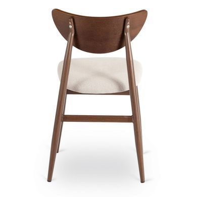 Обідній стілець MEBEL ELITE BRAGA Бежевий/Горіх