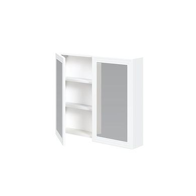 Шафа настінна з дзеркалом TORETO 70x80/2D Білий HALMAR