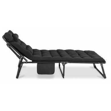Складной шезлонг MEBEL ELITE SATURN Черный