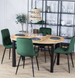 Стул бархатный MEBEL ELITE ROBIN велюр Зеленый