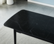 Стол INTARSIO BERLIN CERAMIC 140(180)*80 черный мат/черный каркас
