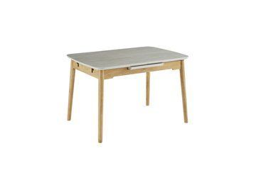 Стол раскладной VETRO TM-76 120(160)x80 Травертин Матовый Дуб