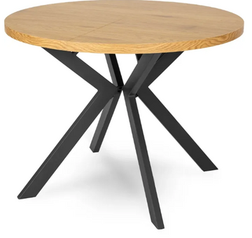 Стол раскладной круглый MEBEL ELITE LUKAS 100-250х100 см Золотой дуб