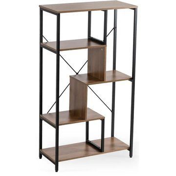 Стеллаж MEBEL ELITE TIM орех / черный