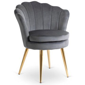 Стул MEBEL ELITE VIOLA Welur Серый