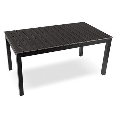 Раскладной садовый стол MEBEL ELITE ARGOS 140-180 см Темно-серый