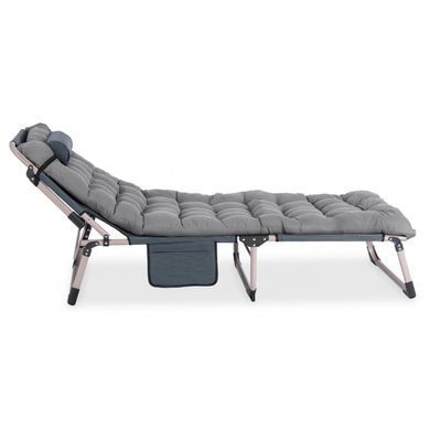 Складаний шезлонг MEBEL ELITE SATURN Сірий