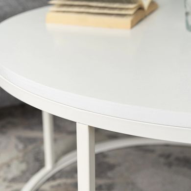 Журнальный стол Mebel Elit AGNES Max 80*80 см Marmur Белый