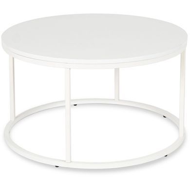 Журнальный стол Mebel Elit AGNES Max 80*80 см Marmur Белый