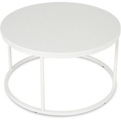 Журнальный стол Mebel Elit AGNES Max 80*80 см Marmur Белый