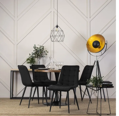 Стул бархатный MEBEL ELITE GOMEZ Velvet Черный