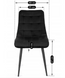Стул бархатный MEBEL ELITE GOMEZ Velvet Черный