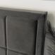 Ліжко двоспальне оксамитове MEBEL ELITE CARLOS Velvet140x200 см сірий