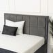 Ліжко двоспальне оксамитове MEBEL ELITE CARLOS Velvet140x200 см сірий
