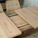 Стіл MEBEL ELITE CLARK 120-160 см Дуб Артизан / Чорний