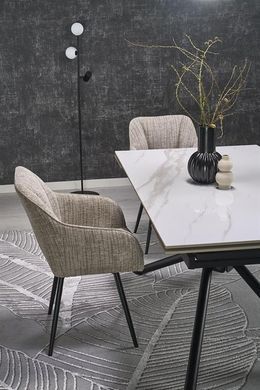 Стіл VITORINO 160(220)x90 см Кераміка Білий Мармур HALMAR
