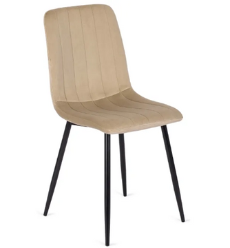 Стілець оксамитовий MEBEL ELITE IBIS Velvet Бежевий