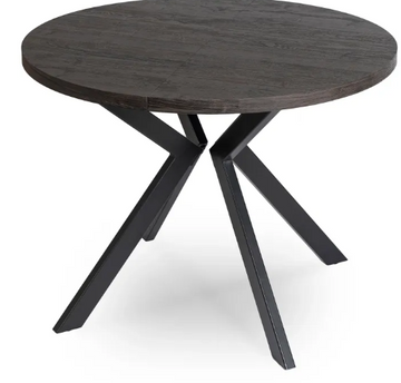 Стол раскладной круглый MEBEL ELITE LUKAS 100-250х100 см Черный