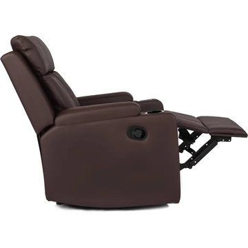Кресло реклайнер MEBEL ELITE KOBI экокожа: коричневый