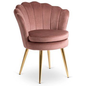 Стул MEBEL ELITE VIOLA Welur Розовый