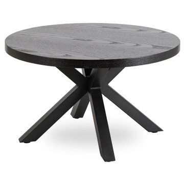 Журнальный стол MEBEL ELITE LINCOLN 80*80 см Черный/Черный