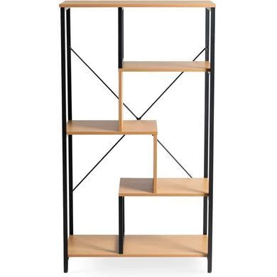 Стелаж MEBEL ELITE TIM Золотий дуб / Чорний