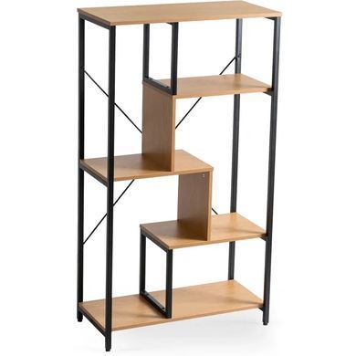 Стелаж MEBEL ELITE TIM Золотий дуб / Чорний