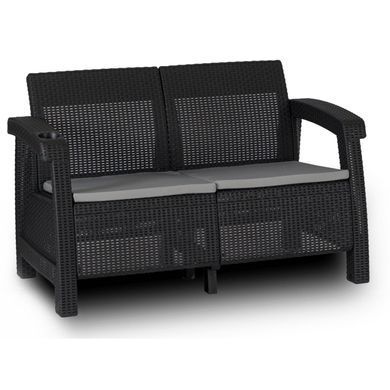 Комплект садовой мебели MEBEL ELITE OKLAND Черный