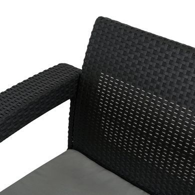Комплект садовой мебели MEBEL ELITE OKLAND Черный