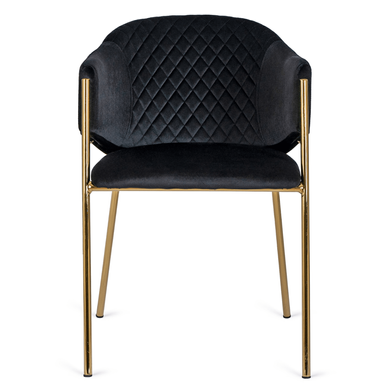 Крісло MEBEL ELITE INNES Velvet Чорний